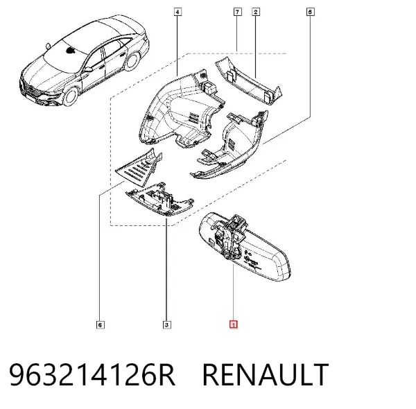 Dikiz aynası Renault Megane IV