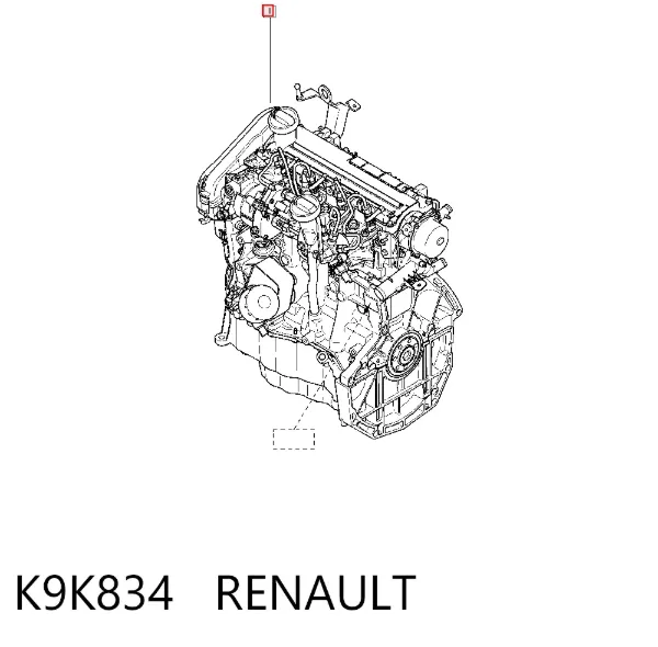 Motor K9K834 Renault (RVI)