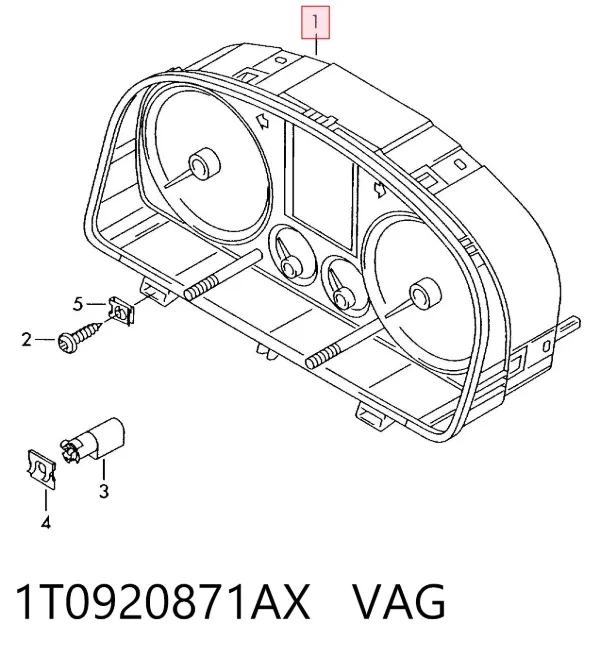Gösterge paneli Volkswagen Caddy III