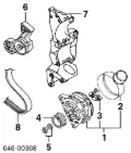 Alternatör kasnağı Seat Leon 1P1