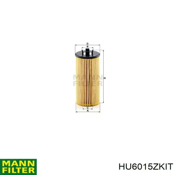 Yağ filtresi HU6015ZKIT Mann-Filter