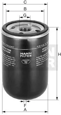 Yakıt filtresi WK929X Mann-Filter