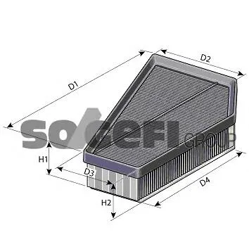 Hava filtresi A1400 Purflux